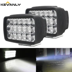 18 LED Super Bright Motorcycle Headlight Moto Auxiliary Lamp 6000K White Motorbike Scooter Front Worklight Fog Lamp Spot Light