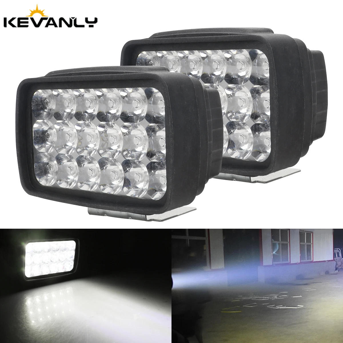18 LED Super jasny reflektor motocyklowy Moto lampa pomocnicza 6000K biały motocykl skuter przedni reflektor roboczy lampa przeciwmgielna światło punktowe