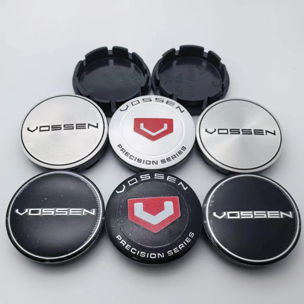 

4pcs Vossen Logo Emblem Car Wheel Center Caps 56MM (51MM I.D) Car Wheels Lid Hub Rim Hubcaps Cover Replace Styling Accessories