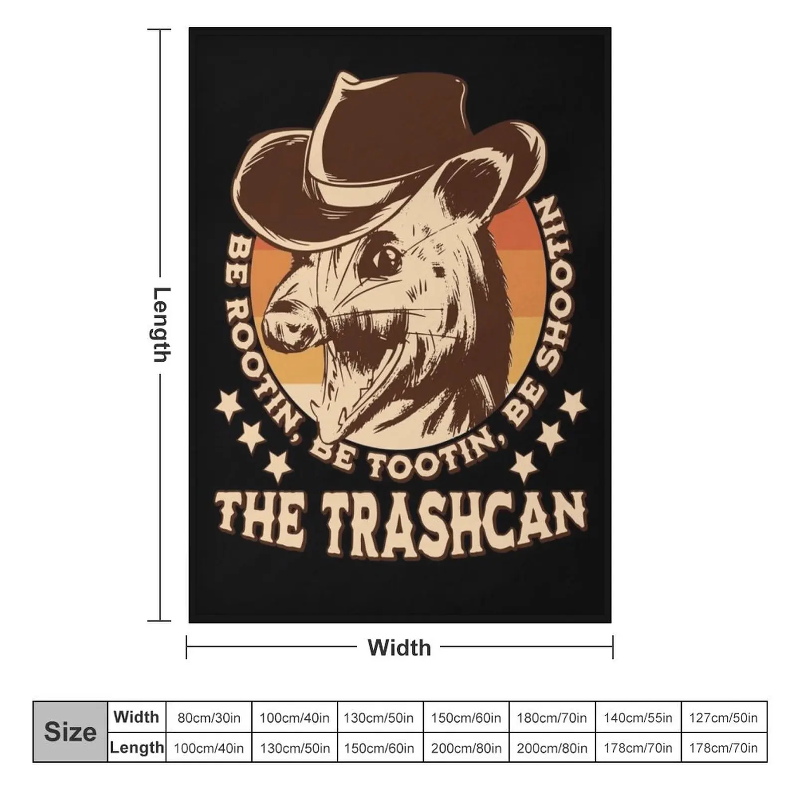 The Cowboy Possum Throw Blanket Luxury Throw Flannels Blankets