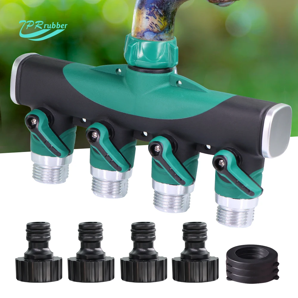 

1PC 16mm 3/4" 4-ways Garden Irrigation Ball Valve Adapter Connect Repair Taps Faucets Quick Connector Extender Pipe Tube Fitting