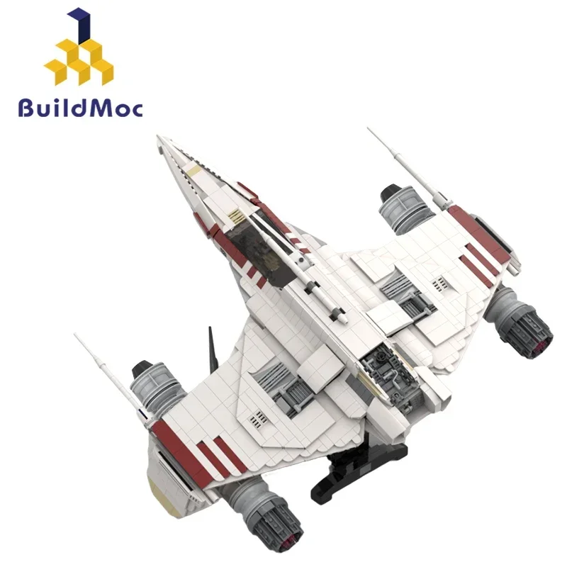 BuildMoc Space Starfighter-UCS Fighter Building Block Set For E-Wing Battle Aircraft Plane Bricks DIY Toy Children Birthday Gift