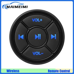 Car Steering Wheel Wireless Bluetooth-compatibl Remote Control Button for Android IOS Car Kit Styling Media Volume Button 5 Keys