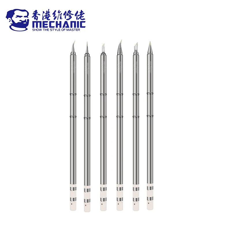 MECHANIC OT Series Integrated Long Solder Iron Tip External Heat Rapid Heating Welding Tips Suit For T12 Pro Soldering Station