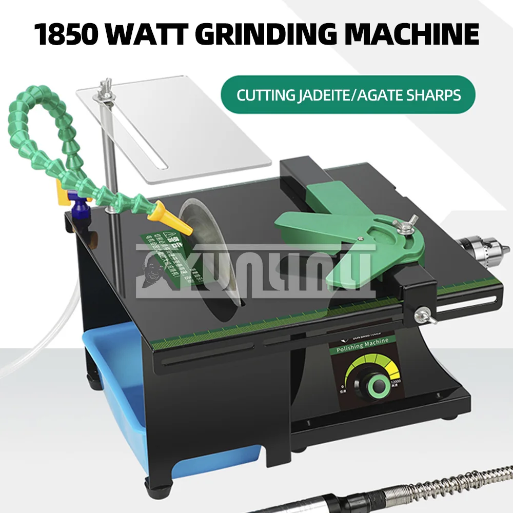 220V Multifunction Grinding Polishing Machine Mini Table Saw Jade Engraving Machine Portable Jade Cutting Machine Stone Polisher