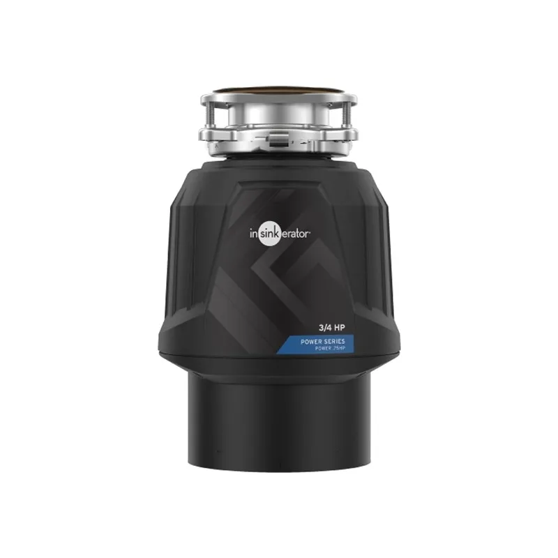 InSinkErator Power .75HP, 3/4 HP Garbage Disposal, Power Series EZ Connect Continuous Feed Food Waste Disposer, Black