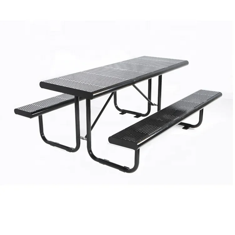 Outdoor Bench Set  Chair Outdoor Seat Dinning Table  Beer Park Metal Picnic Table And Bench