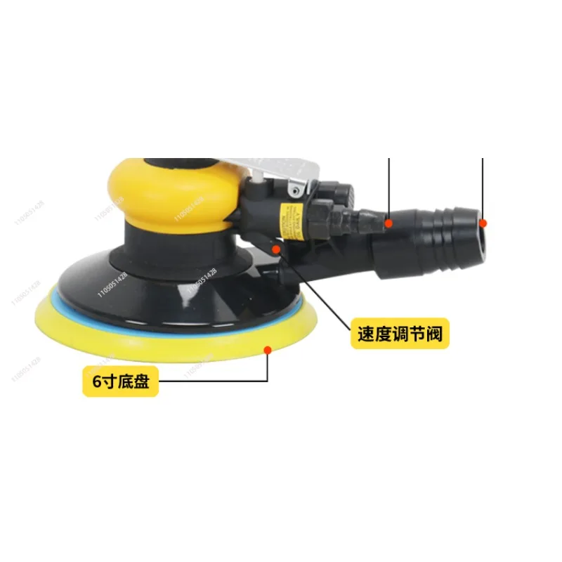 

Pneumatic circular mill-5 Grinding head pneumatic dry mill 6 inch car putty sandpaper machine