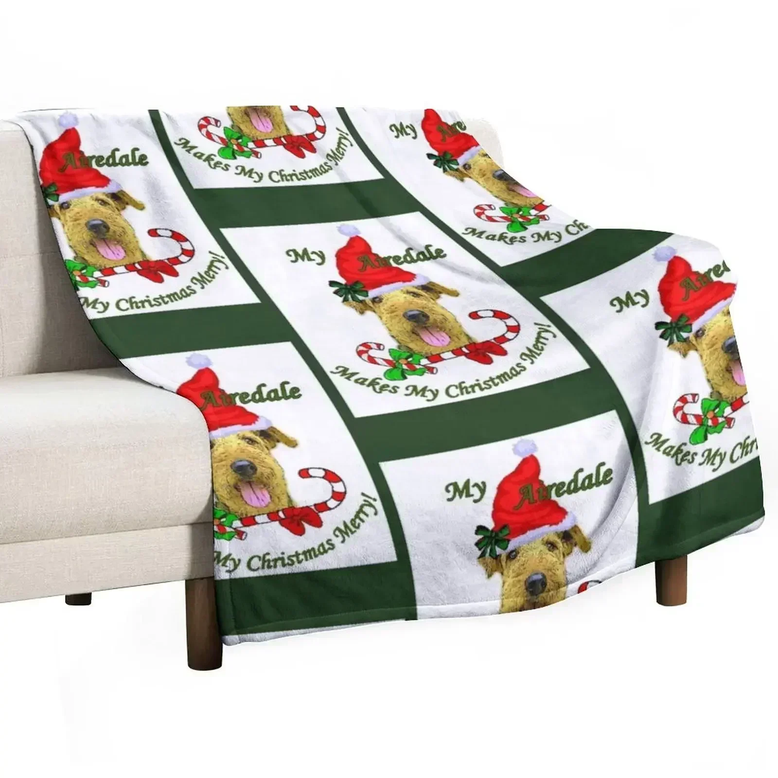 

Airedale Terrier Christmas Gifts Throw Blanket cosplay anime Giant Sofa Blankets