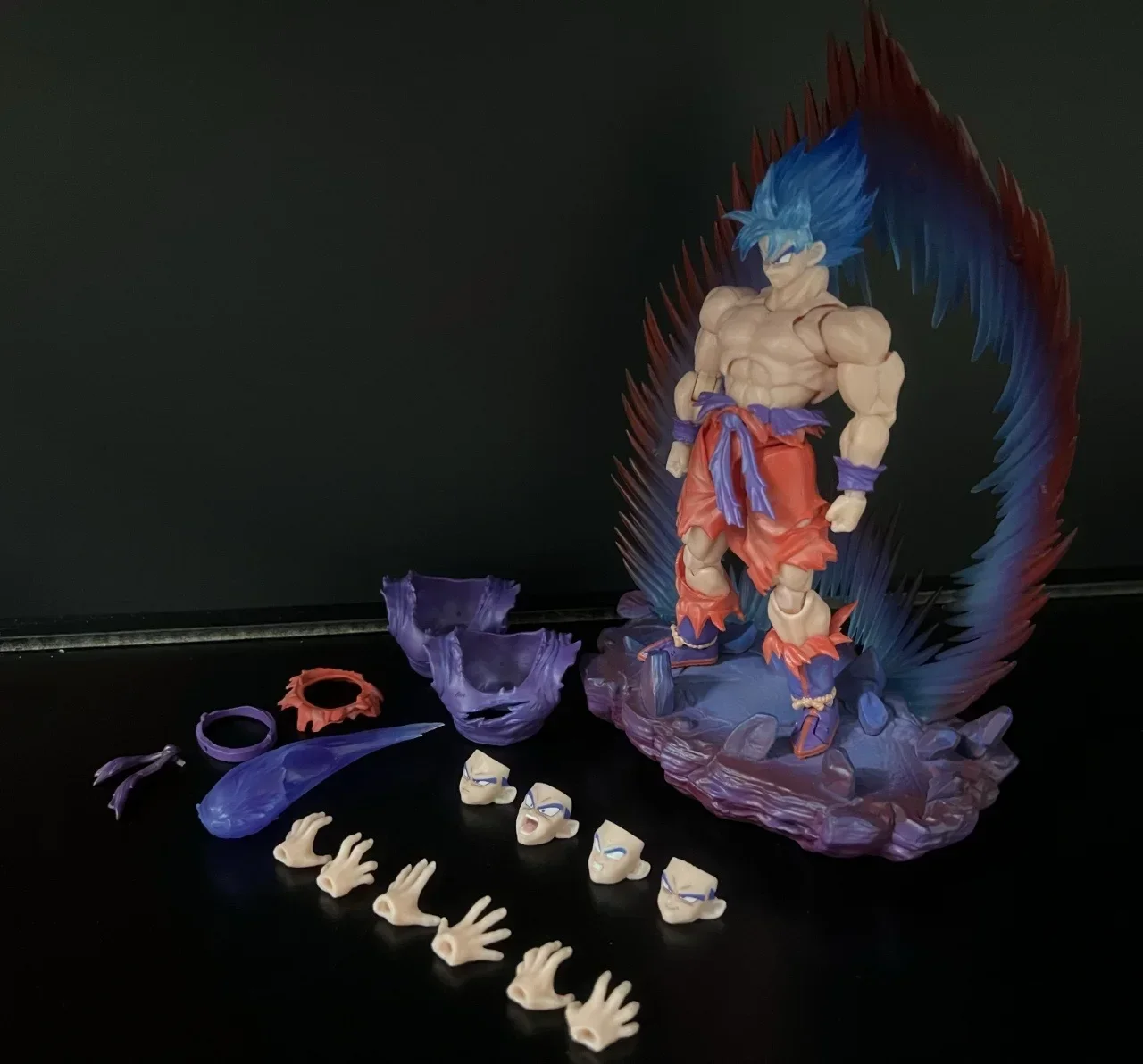 جديد لعبة دراغون بول Z SHF E&C اللعب سوبر سايان سون جوكو معركة الضرر الجسم نموذج لجسم جمع لعبة هدية #2