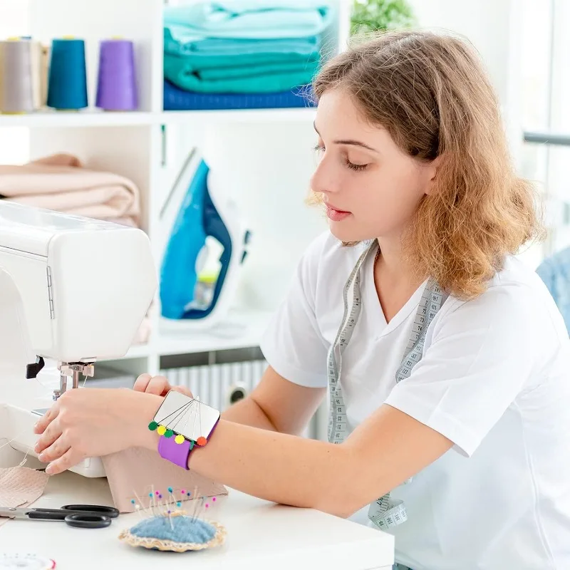 Paelai agneic سيليكون ris Srap تجديل الشعر ools agneic risband Seing Pincushion 2 Ra ail Cob، 2 قطعة H