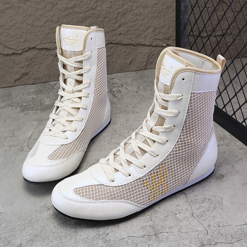 

2025 Hot Sale Man Wrestling Shoe Professional Men Boxing Sneakers Comfortable Men Gym Training Shoe Boxing Fighting Boots