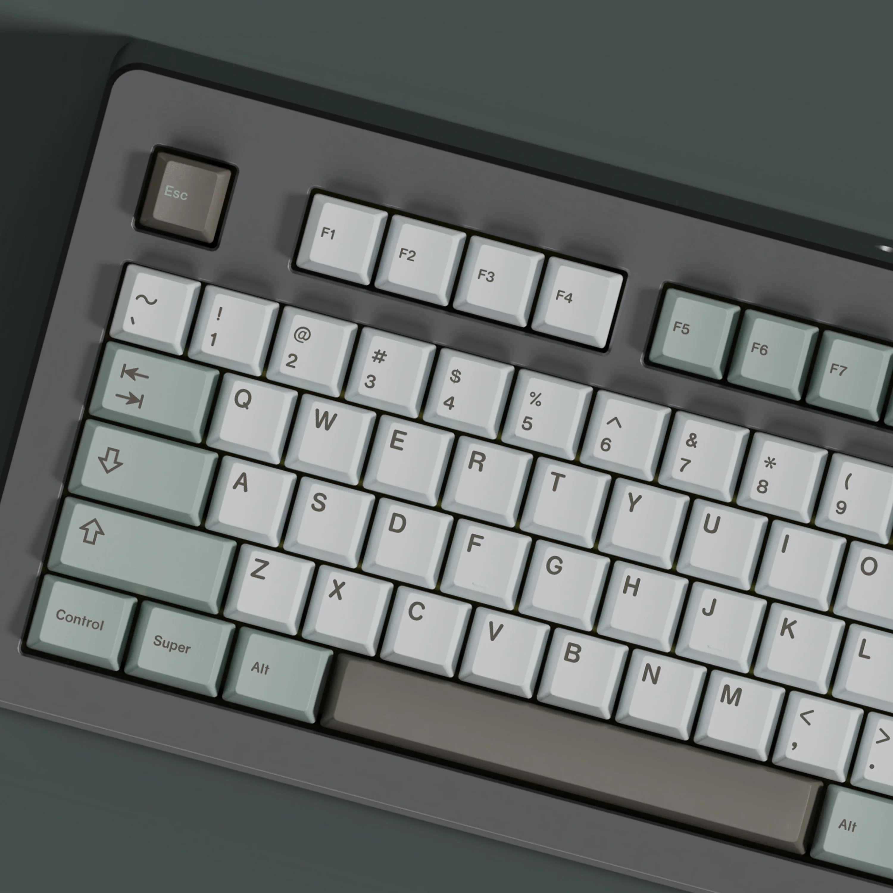 PBT GMK November Fog Tastenkappen Cherry Profile Dye Sublimation Tastenkappe für MX Switch mechanische Tastatur Doppel B Split Leertaste