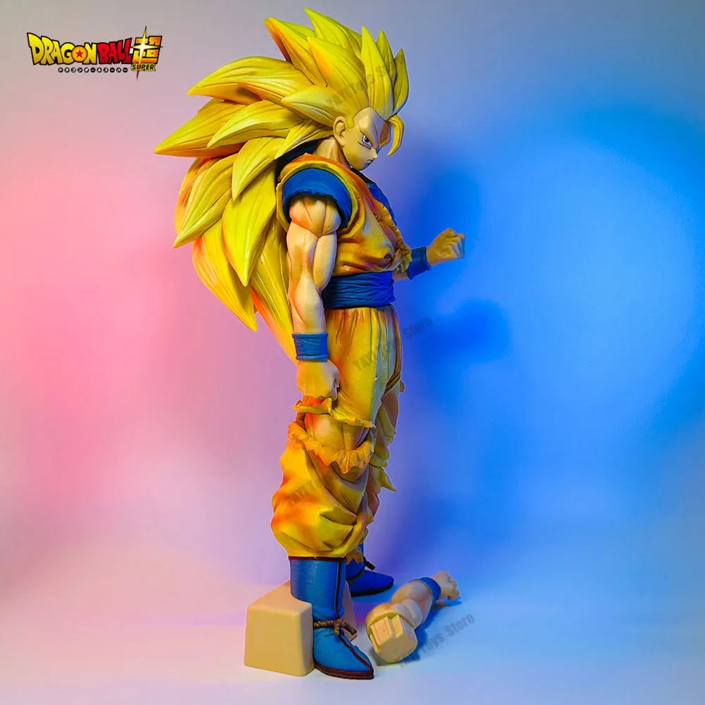 New Dragon Ball Z 32cm Anime Figure Goku Figures  DBZ Super Saiyan Model PVC Statue 2 Arms Action Figurine Decoration Toy Gift