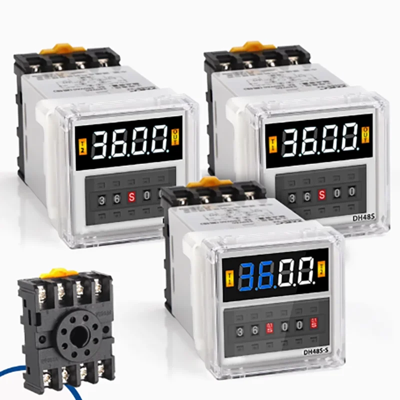 DH48S-S Digital Timer Relay Cycle Delay Control Unit for Electrical Control Systems