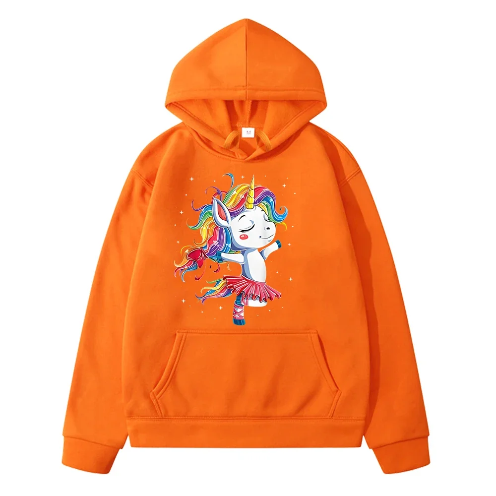 Unicorn Autumn Cartoon Hoodies Fleece Sweatshirt boys y2k sudadera bluey anime hoodie pullover Kawaii jacket kids clothes girls