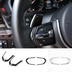 Car Steering Wheel Switch Button Decoration Frame Trim Cover For BMW F10 F20 F22 F30 F32 F36 F12 F15 F16 F25 F26 M-Sport