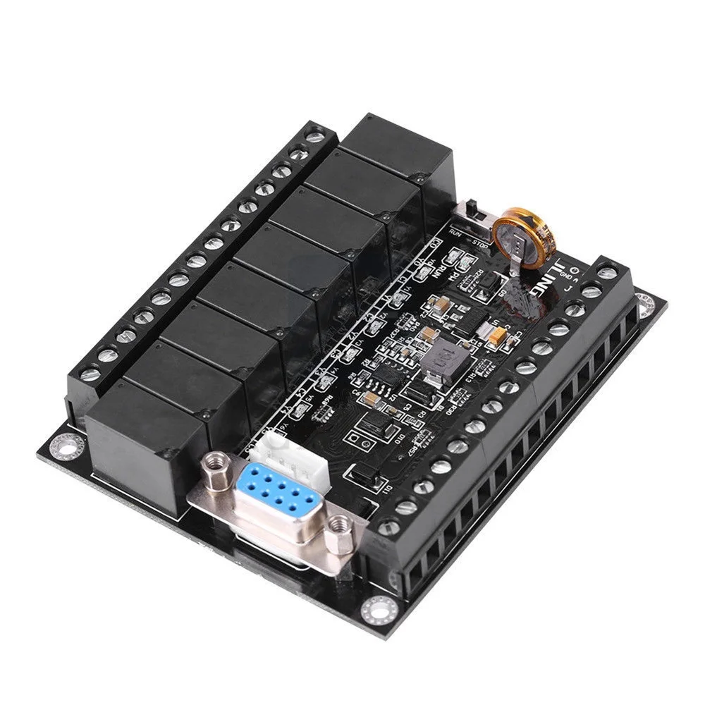 FX1N-20MR Programmable Controller Relay Module DC24V 12 In 8 Out Analog 1AD+1DA PLC Industrial Control Board relay Output