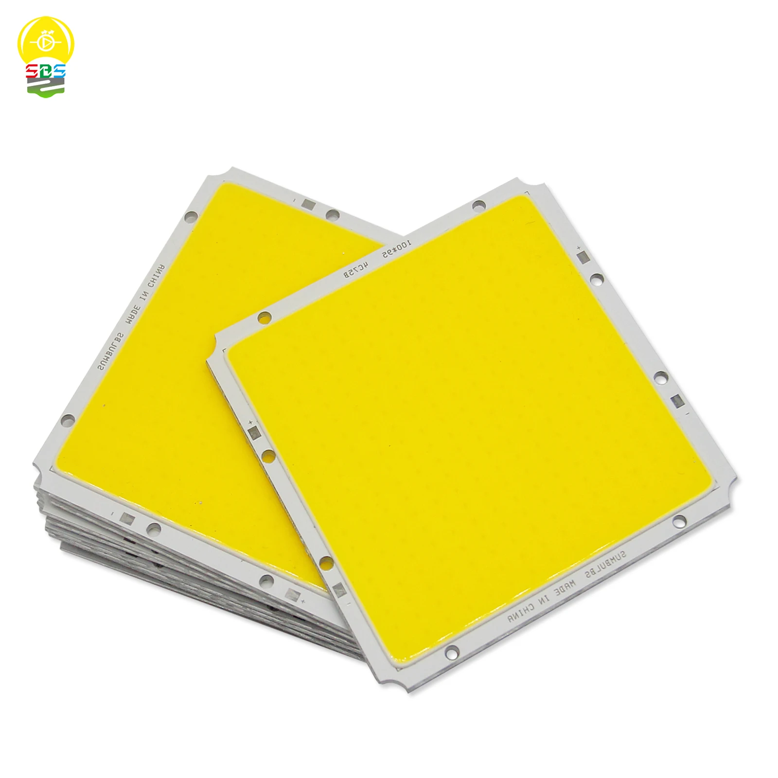 LED COB Panel Light Source 100x95mm DC 12V 50W Chip COB quadrato per lampada ad alta luminosità lampadina a matrice blu bianco freddo caldo