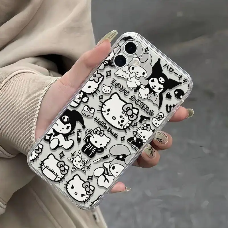 Custodia per telefono originale Hello Kittys Kuromi per Xiaomi Redmi 13 12 12C 10 10C 9 9A 9T 9C 11T Poco X3 X4 X5 Pro NFC GT 4G 5G Cover