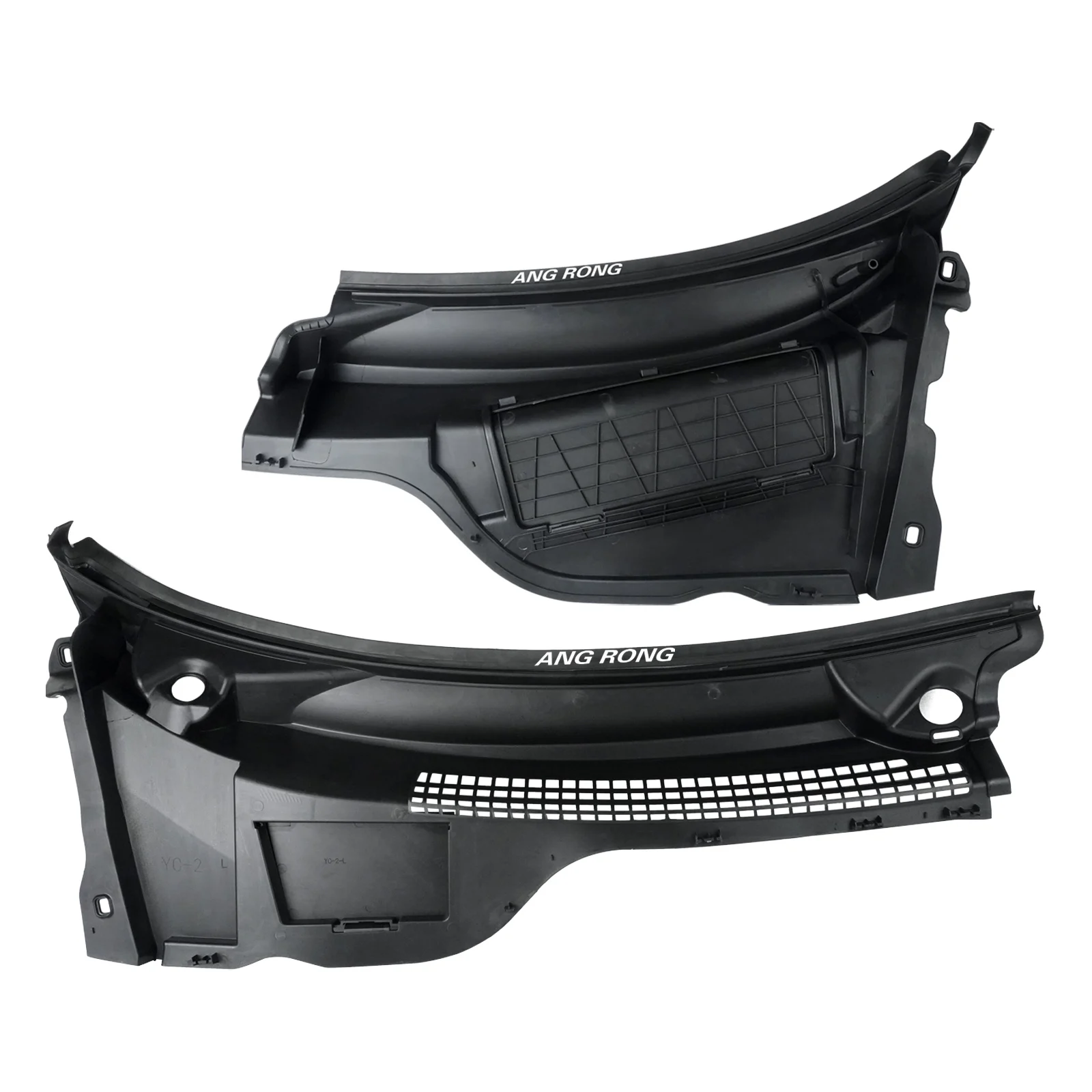 1 مجموعة قطع غيار السيارات LHD الزجاج الأمامي لوحة القلنسوة لوحة دليل المياه 51132751209 51132751210 لمحرك اليد اليسرى Mini R55 R56 R57