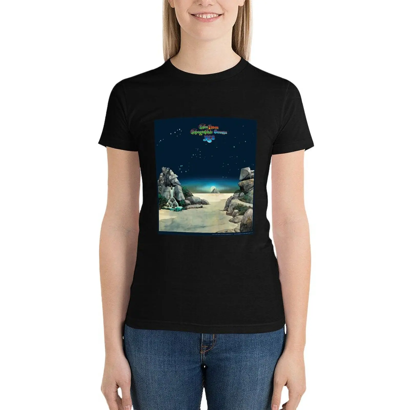

Yes - Tales From Topographic Oceans T-Shirt hippie clothes funny graphics t shirts for Women graphic
