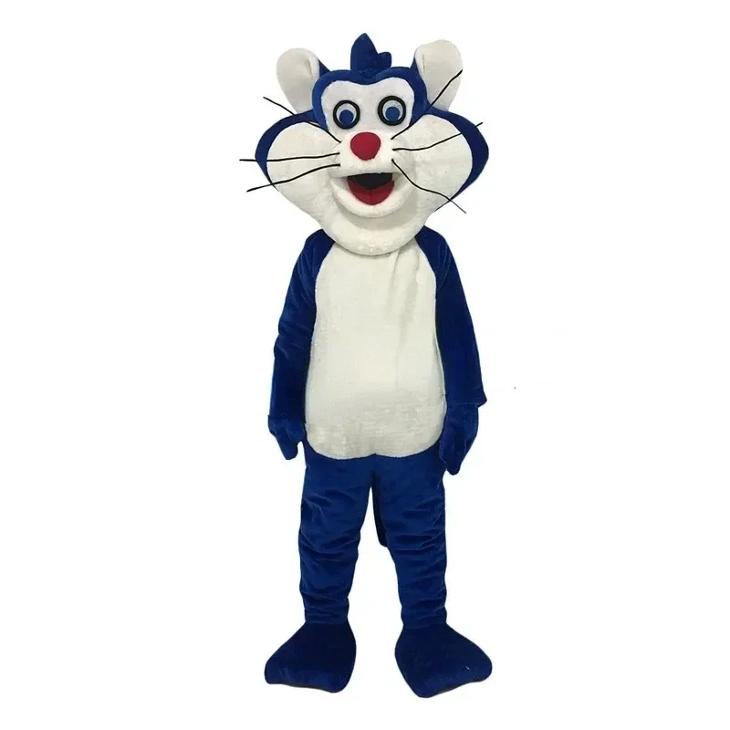 

Blue Cat Custom Mascot Activity Fursuit Cartoon Costumes Mascot Walking Puppet Animal Carnival Cosplay Party
