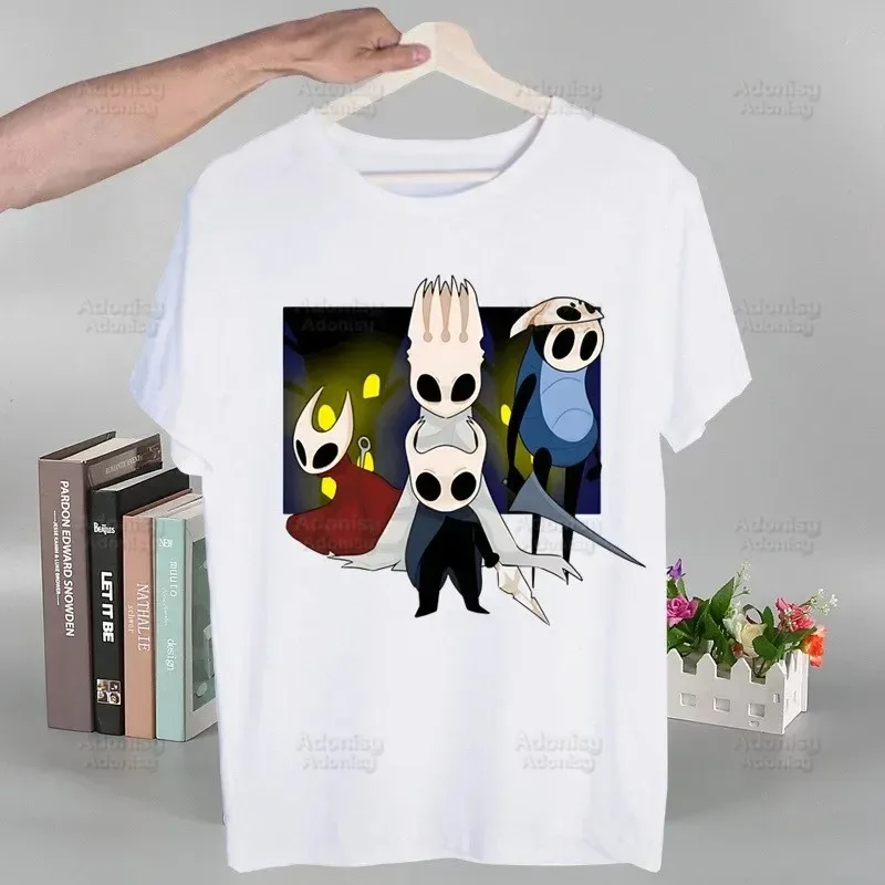 Hollow Knight T Shirt Fashion Print Women Men T-shirt Overszied Y2k Novelty Short Sleeve Game Cartoon T-shirt Funny Streetwear