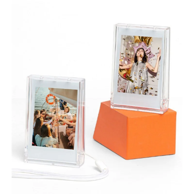 1Pc Polaroid 3-inch Ice Cream Photo Box with Instagram Celebrity Card Display Photo Frame Portable Storage Box view 6
