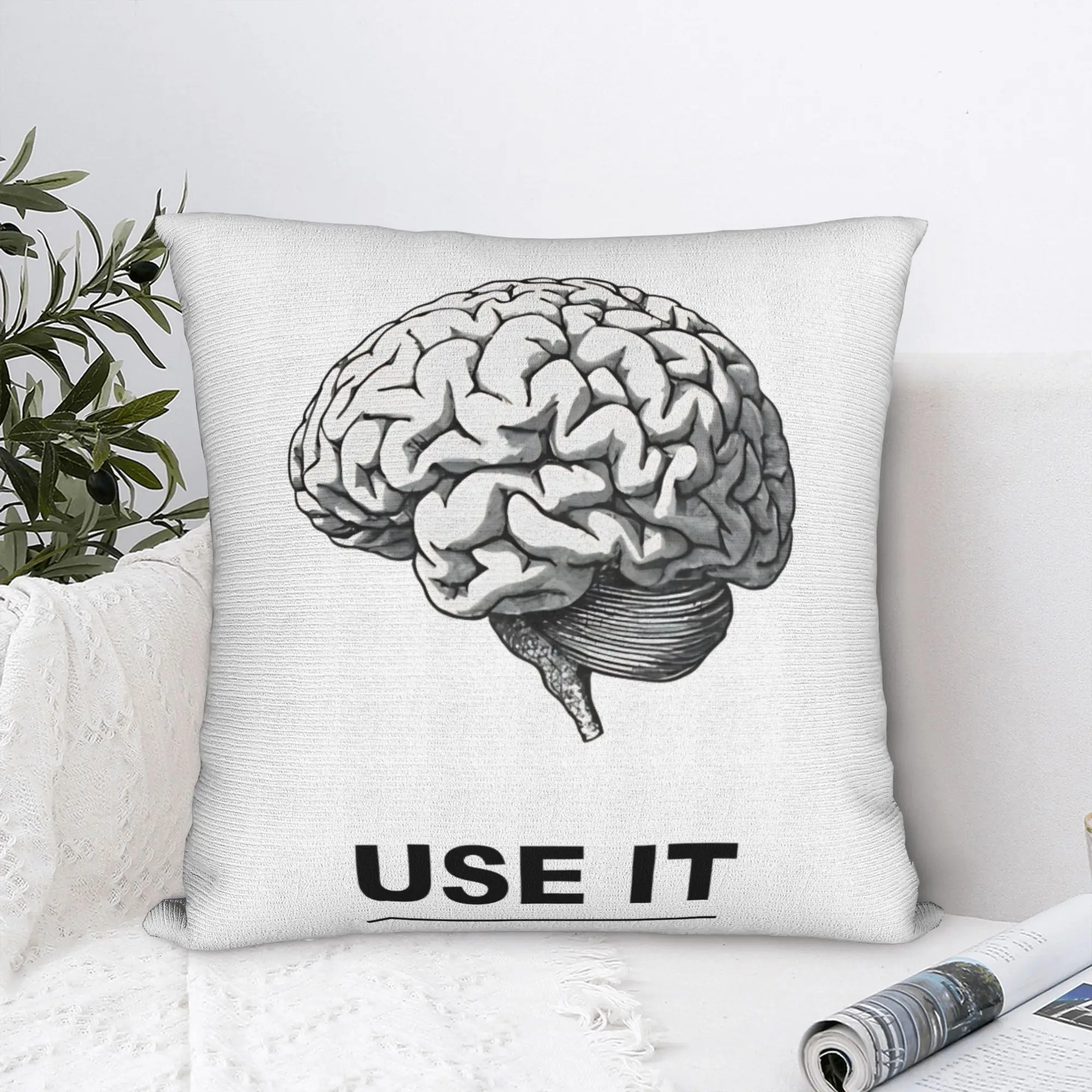 Just Use It USE IT! = Square Pillow Case  Cushion Covers Funny Polyester Decorative Throw Pillow Case Cover for Car 40*40cm