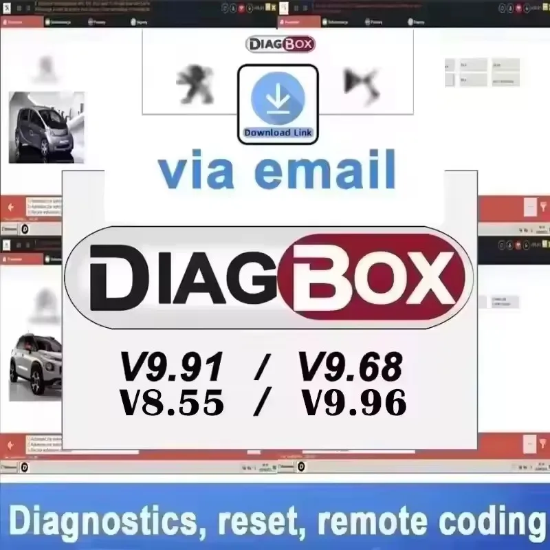 

2025 Newest V9.96 9.91 8.55 9.68 Diagbox Multilingual Fully Functional Car Diagnostic Software for Peug BBB