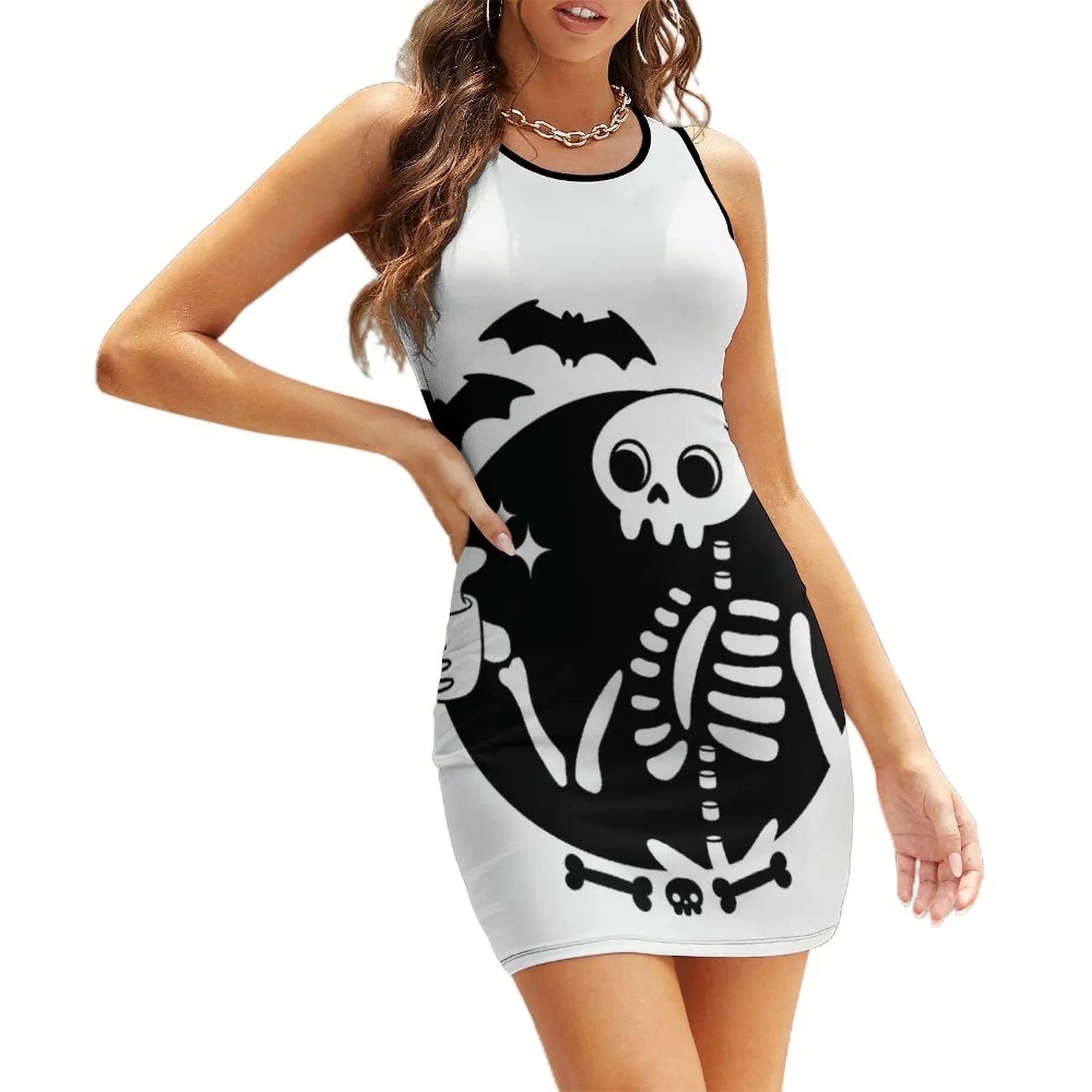 

Death Before Decaf Nikury Sleeveless Sundress Dress women ceremony dresses summer clothes for women