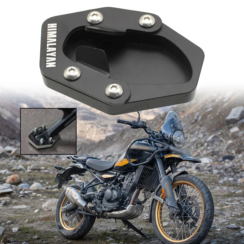 For Himlayan 450 HIMALAYAN 450 2024 2025 Motorcycle Accessories Enlarge Kickstand Extension Plate Pad Pedals