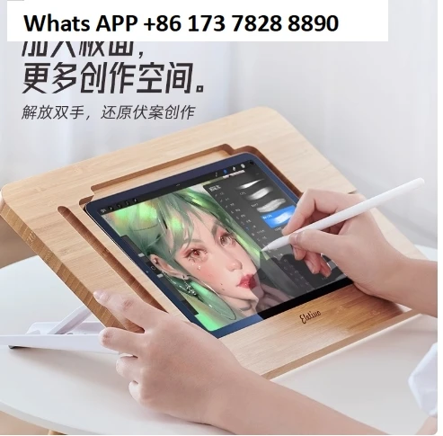 

Multi-Angle Foldable Adjustable Bamboo Drawing iPad Holder Stand iPad 11inch 12.9inch