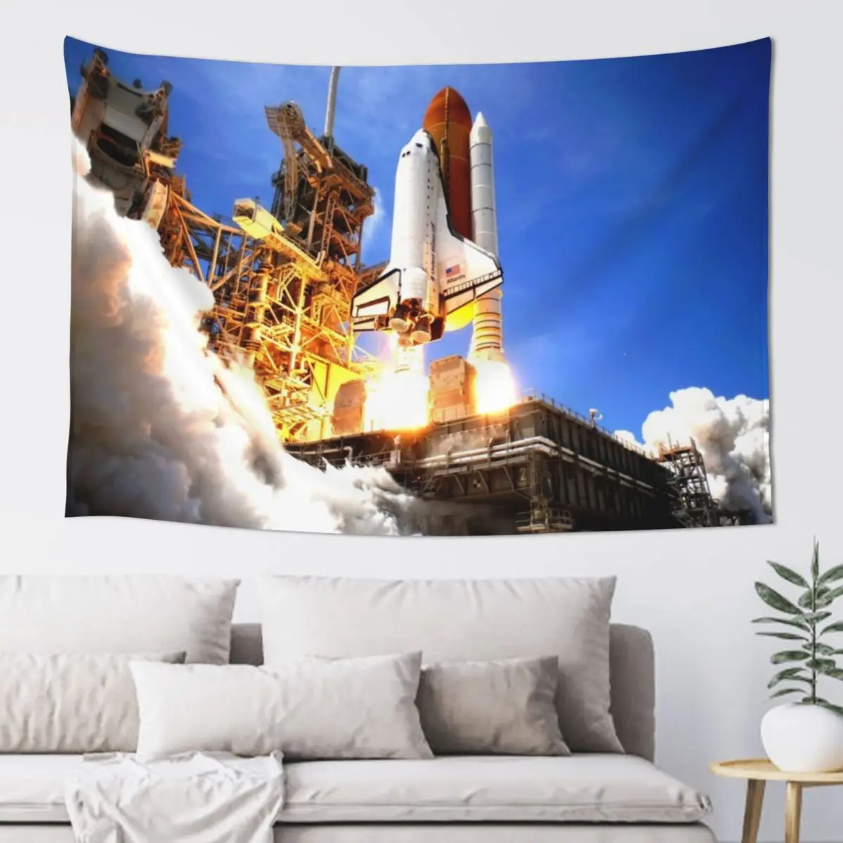 

SPACE SHUTTLE LAUNCH Tapestry Decor Home Carpet Wall House Decorations Home Decoration Accessories Tapestry