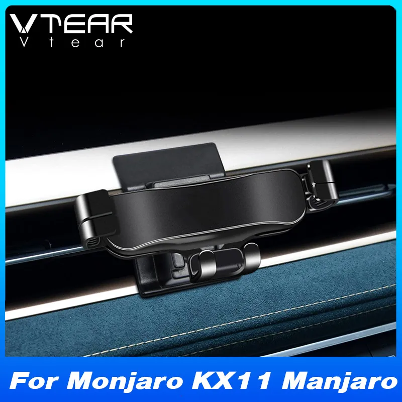 

Vtear Car Phone Holder Air Vent Outlet Stand 360 Degree Rotation Styling Accessories For Geely Monjaro KX11 Manjaro 2021-2024