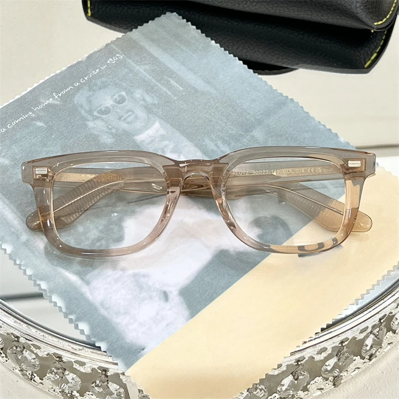 KLUTZ Female Women Glasses Frame Men Oval Retro Prescription Luxury Eyeglasses Computer Fashion Luxury Brand Male Shades