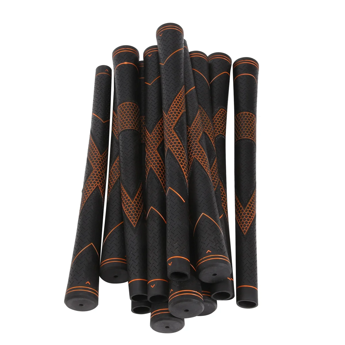

13Pcs Golf Grip Putter Grip High Traction Standard Rubber Stability Golf Club Putter Grips Club Grips Universal(Orange)