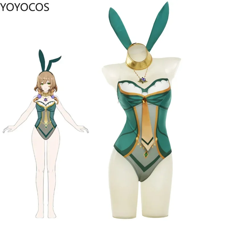 

Yoyocos bunny girl cosplay costume Lisa Mintz Ye Yin Fang Ming Lisa cosplay costume Halloween suit Game red play new 2023