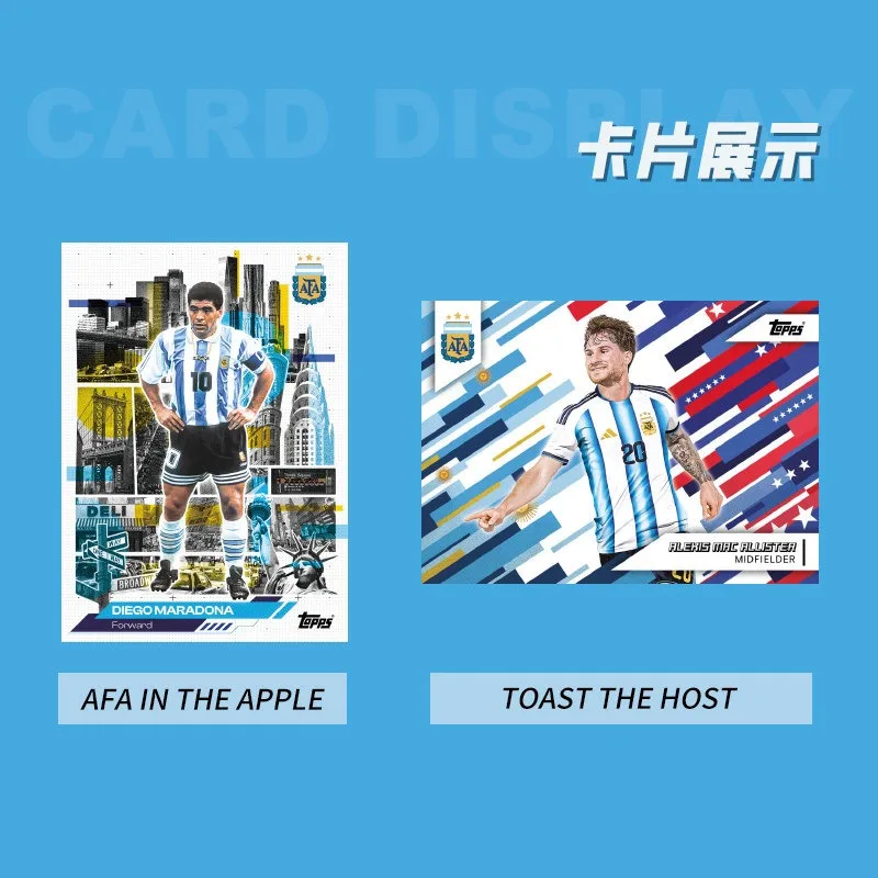 2026 Topps Team Set Argentina National Football Team Lionel Messi Football Star Collectible Trading Cards view 3