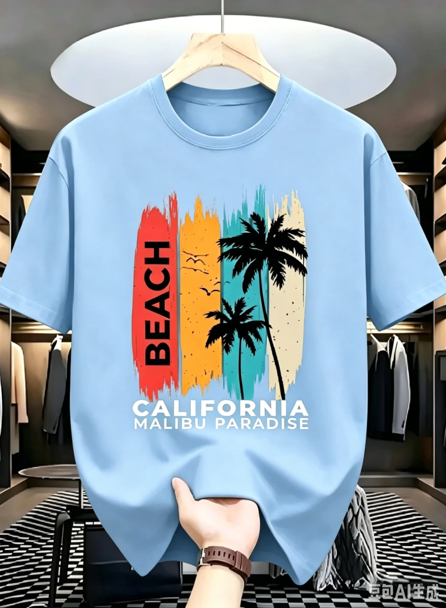 Öko-Ozean-Schutz Hai-T-Shirt für Herren, Damen und Kinder – Sommer 2025 Walhai-Print, locker geschnitten, Rundhals, Kurzarm – Save The Ocean Tee – Detail 3