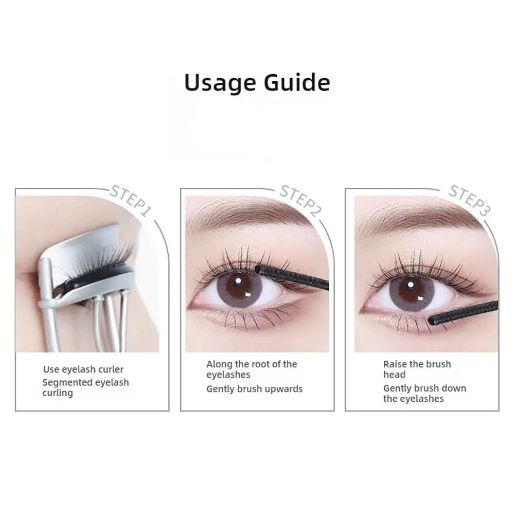 Waterproof eyelash primer for girls, creating long-lasting curled and smudge-resistant eyelashes Commercial makeup mascara