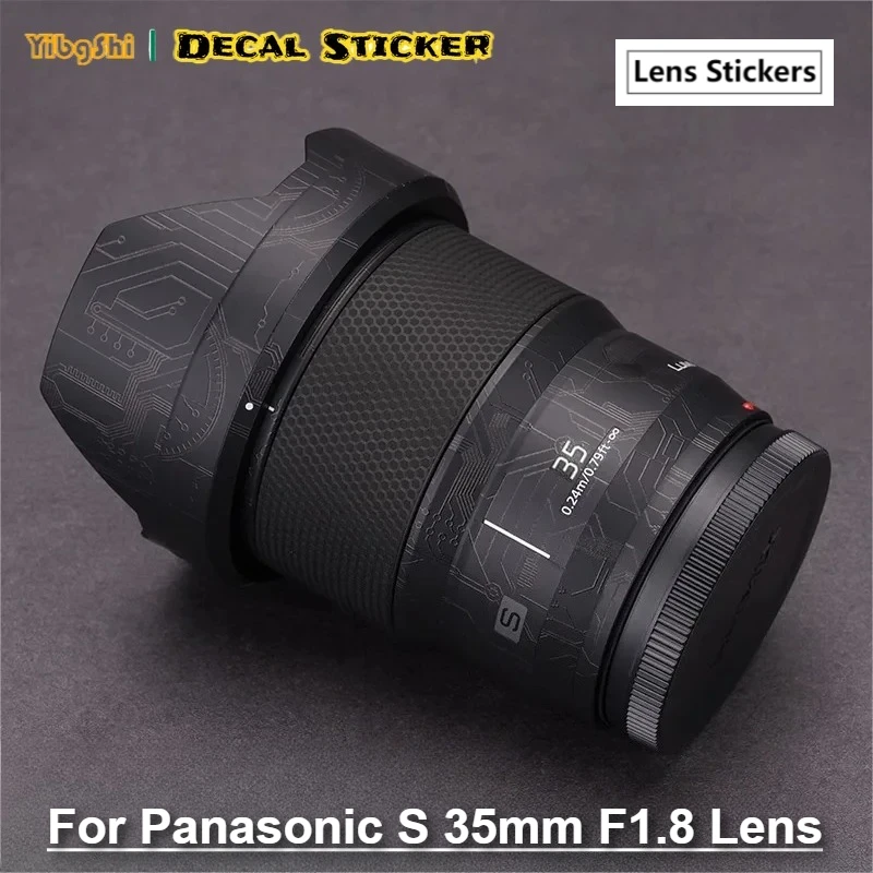 

Для Lumix 35 F1.8 наклейка на объектив для Panasonic LUMIX S 35 мм F1.8 наклейка на объектив S-S35 обертка 35f1.8 кожа