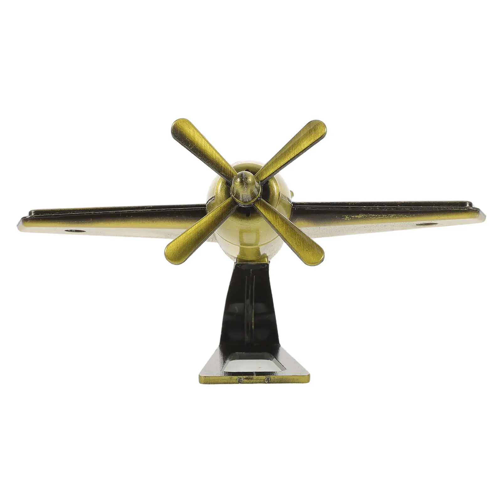 Mini Retro Diecast Airplane Propellers Decorative Metal Aircraft for Living Room Study Office Birthday Party Favor