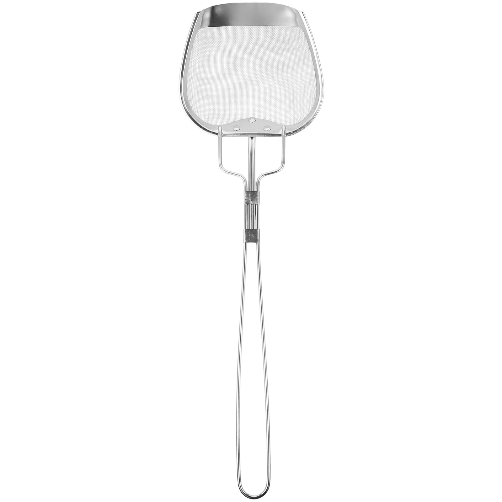 

Oil Filter Spoon Strainer Stainless Steel Long Handle Metal Fry Cooking Utensil Skimmer Food Slotted Colander Pasta Drainer Hand