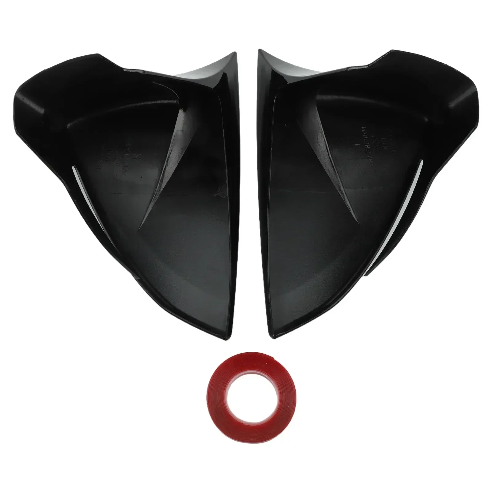 

Car Modification GLOSS BLACK Gloss Black Cover Automotive Mirror Accessory View Rearview Mirror Enhanced Aesthetic