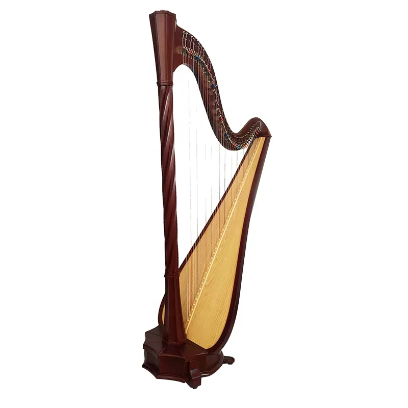 تصميم Hooqu Grand Lever Harp 40/47 String Tuba Style مع حفل التذهيب الذهبي ونماذج الطلاب