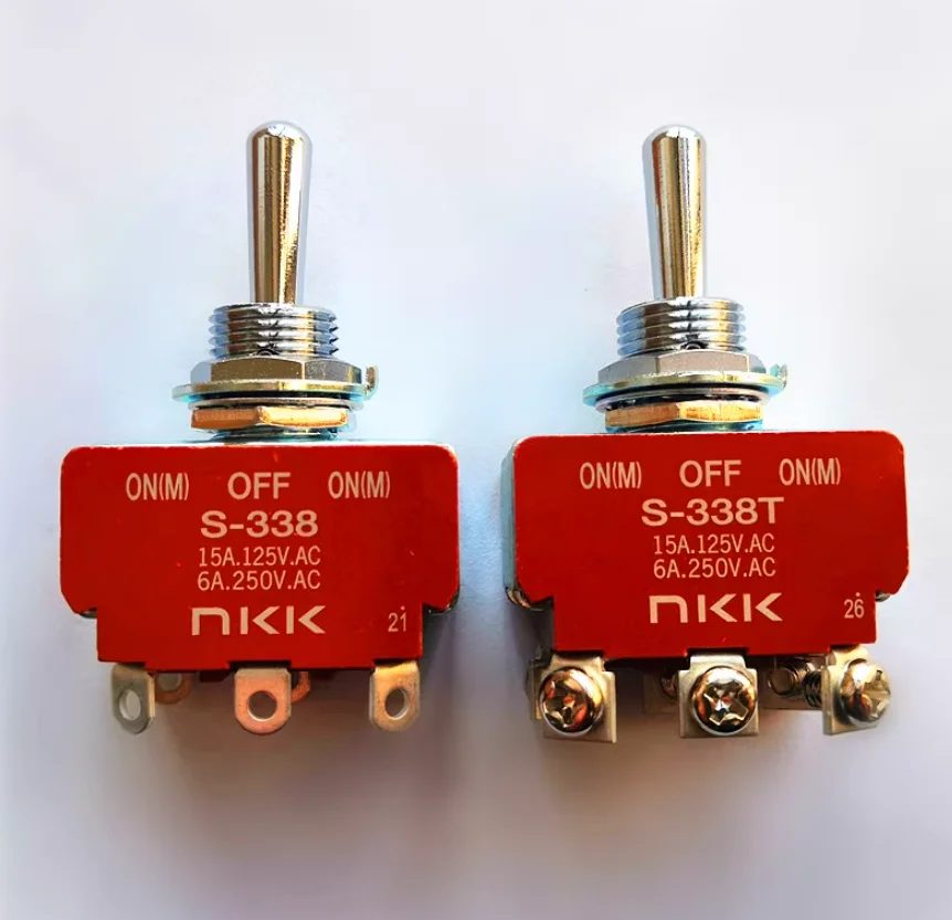

Button switch S-338T pile driver 6-pin 3-speed self resetting shaking head/toggle