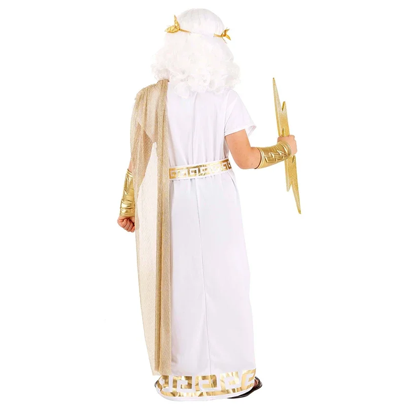 2023 New Arrival Halloween Caesar Greek Costume For Child Boys Zeus Costume