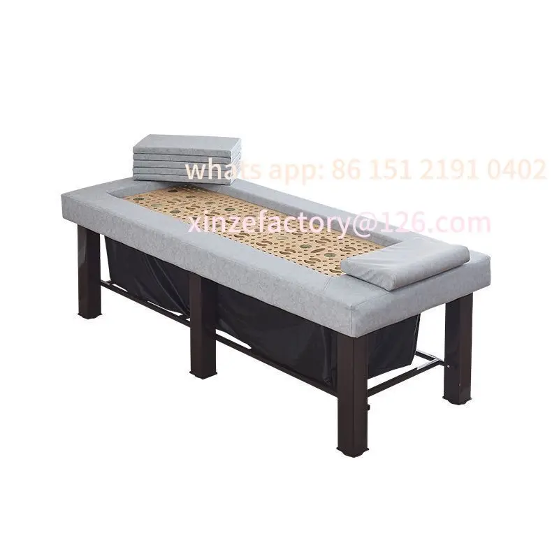 

Customizable stainless steel inner groove moxibustion bed whole body moxibustion home beauty salon special physiotherapy traditi